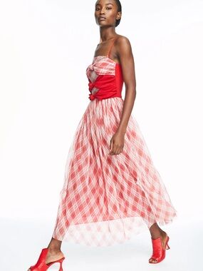 Adam Lippes plaid Cami dress - size 4